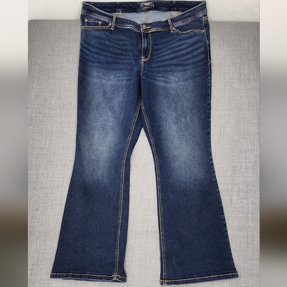 Torrid Curve Denim - Torrid Luxe Slim Boot Dark Wash Stretch Denim Jeans. 24 Tall
